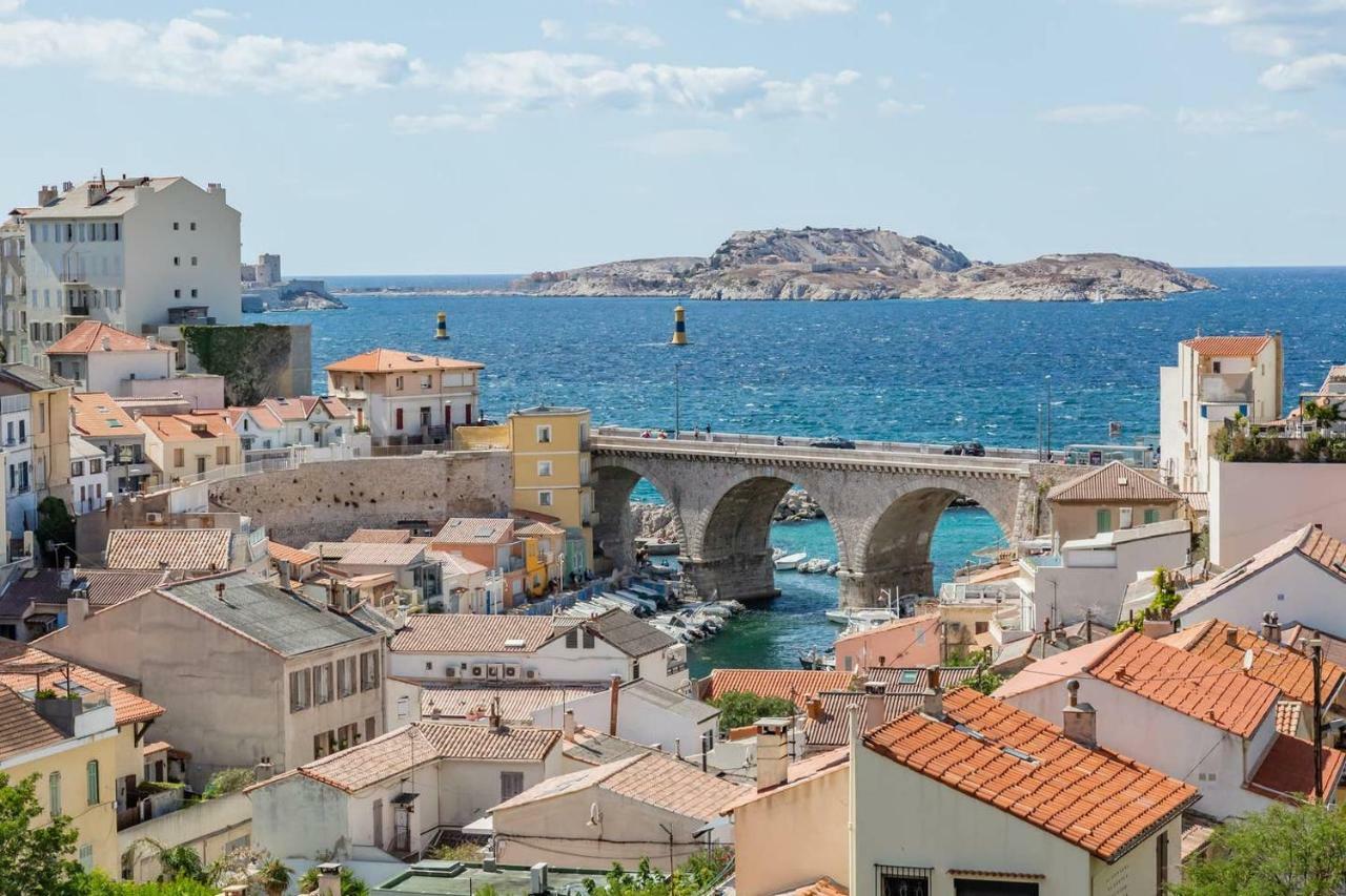 T2 Superbe Vue Mer Et Vallon Des Auffes Marselha Exterior foto